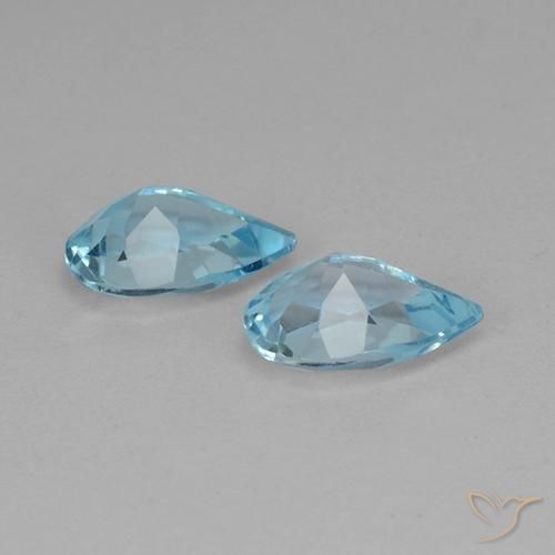 Topaz Gemstones in 7 x 5 mm (calibrated) Size for Sale, Topaz Stones in Sky Blue Color