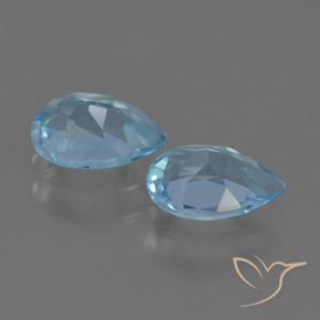 Topaz Gemstones in 7 x 5 mm (calibrated) Size for Sale, Topaz Stones in Swiss Blue Color