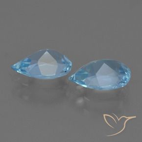 Topaz Gemstones in 7 x 5 mm (calibrated) Size for Sale, Topaz Stones in Swiss Blue Color