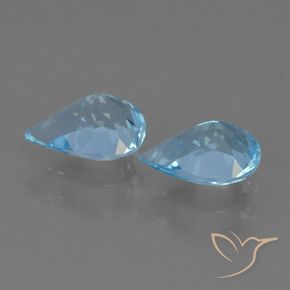 Topaz Gemstones in 7 x 5 mm (calibrated) Size for Sale, Topaz Stones in Swiss Blue Color