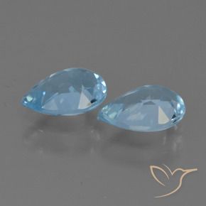 Topaz Gemstones in 7 x 5 mm (calibrated) Size for Sale, Topaz Stones in Swiss Blue Color