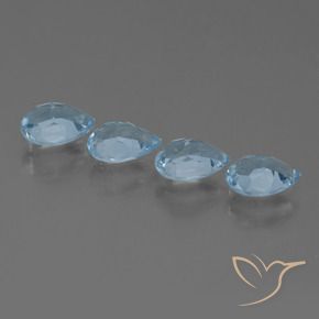 Topaz Gemstones in 7 x 5 mm (calibrated) Size for Sale, Topaz Stones in Sky Blue Color