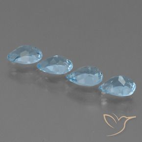 Topaz Gemstones in 7 x 5 mm (calibrated) Size for Sale, Topaz Stones in Sky Blue Color