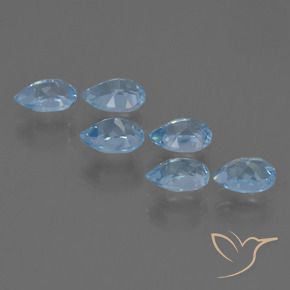 Topaz Gemstones in 6.1 x 4.2 mm Size for Sale, Topaz Stones in Swiss Blue Color