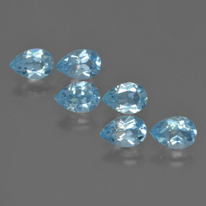Azul maya intenso Topacio Gema - 0.5ct Corte en forma de pera (ID: 455927)