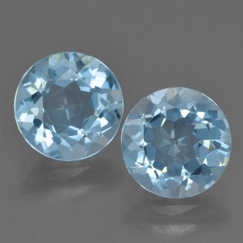 Sky Blue Topaz Gem - 2.2ct Round Facet (ID: 455956)