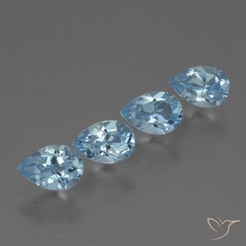 2.45ctw Natural Swiss Blue Topaz, Pear Shape, VS