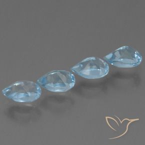 Topaz Gemstones in 6.1 x 4.2 mm Size for Sale, Topaz Stones in Sky Blue Color