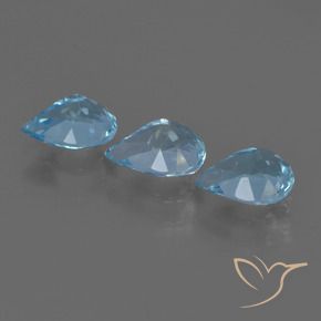 Topaz Gemstones in 7 x 5 mm (calibrated) Size for Sale, Topaz Stones in Swiss Blue Color