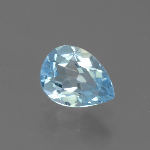 Baby blau Topas Edelstein - 0.8ct Birnen Schliff (ID: 456195)