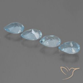 Topaz Gemstones in 7 x 5 mm (calibrated) Size for Sale, Topaz Stones in Sky Blue Color