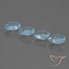 Topaz Gemstones in 7 x 5 mm (calibrated) Size for Sale, Topaz Stones in Sky Blue Color