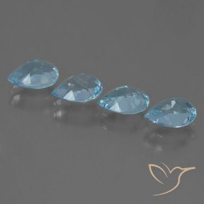 Topaz Gemstones in 7 x 5 mm (calibrated) Size for Sale, Topaz Stones in Sky Blue Color