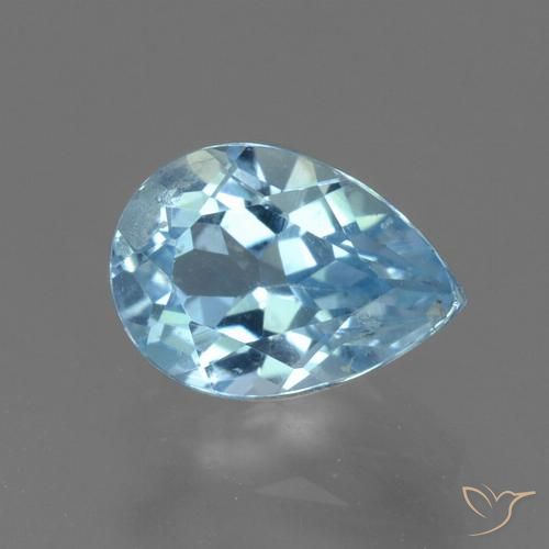 1.10ct Natural Sky Blue Topaz, Pear Shape, VS