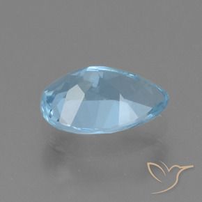 Topaz Gemstone in 7.4 x 5.1 mm Size for Sale, Topaz Stone in Sky Blue Color