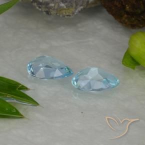 Topaz Gemstones in 7 x 5 mm (calibrated) Size for Sale, Topaz Stones in Sky Blue Color