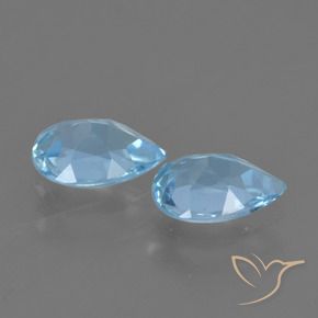 Topaz Gemstones in 7 x 5 mm (calibrated) Size for Sale, Topaz Stones in Sky Blue Color