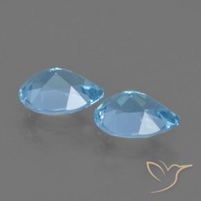 Topaz Gemstones in 7 x 5 mm (calibrated) Size for Sale, Topaz Stones in Sky Blue Color