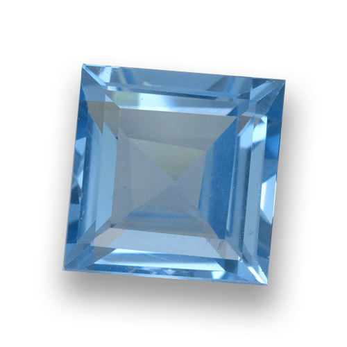 Swiss Blue Topas Edelstein - 1.9ct Caree Stufenschliff (ID: 461412)