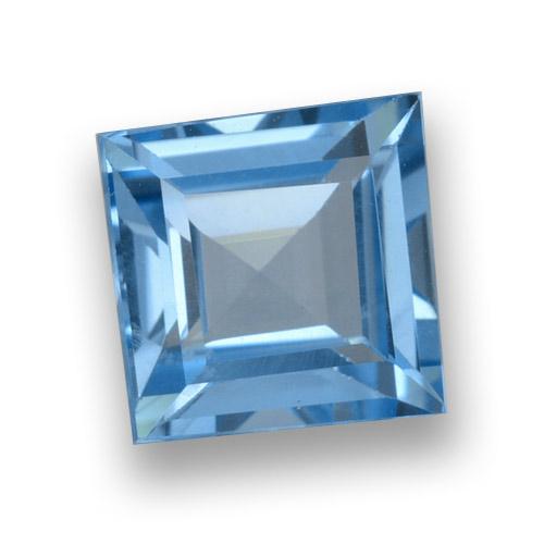 Swiss Blue Topaz Gem - 1.9ct Square Step-Cut (ID: 461417)