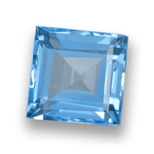 Deep Azure Blue Topas Edelstein - 2.2ct Caree Stufenschliff (ID: 461441)