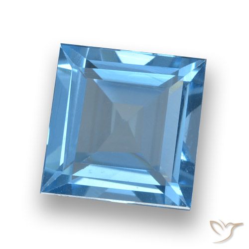 1.8ct Square Step-Cut Sky Blue Topaz for sale thumb image of 1.8ct Square Step-Cut Sky Blue Topaz (ID: 461502)