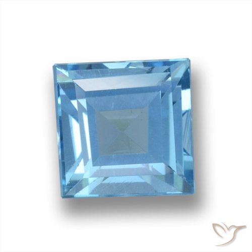 Blau Topas Edelstein - 2ct Caree Stufenschliff (ID: 461545)