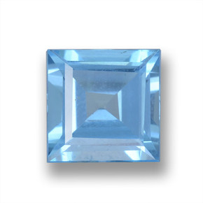Azul claro Topacio Gema - 1.9ct Corte cuadrado step (ID: 461549)