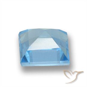Topaz Gemstone in 6.8 x 6.6 mm Size for Sale, Topaz Stone in Swiss Blue Color