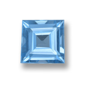 Azul maya Topacio Gema - 1.8ct Corte cuadrado step (ID: 461575)