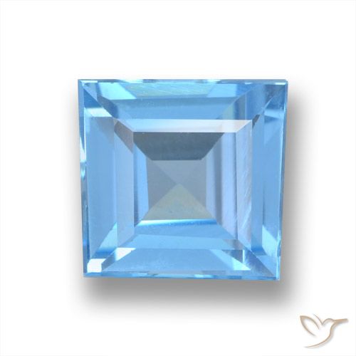 Azul maya Topacio Gema - 1.9ct Corte cuadrado step (ID: 461595)