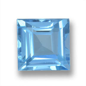 2.2ct Square Step-Cut Sky Blue Topaz Gem for sale 2.2ct Square Step-Cut Sky Blue Topaz Gem (ID: 461598)