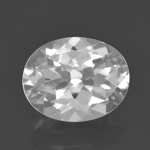 White Topaz Gem - 2.8ct Oval Facet (ID: 462256)