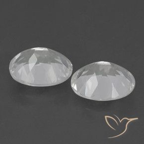 Topaz Gemstones in 10 x 8 mm (calibrated) Size for Sale, Topaz Stones in White Color