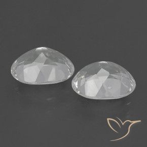 Topaz Gemstones in 10 x 8 mm (calibrated) Size for Sale, Topaz Stones in White Color