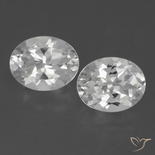 5.79 ct Loose White Topaz, 9.8 x 7.8 mm Oval Cut From Brazil, Photo A