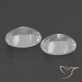 Topaz Gemstones in 10 x 8 mm (calibrated) Size for Sale, Topaz Stones in White Color