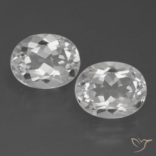 6.64 ct Loose White Topaz, 10.1 x 8 mm Oval Cut From Brazil, Photo A