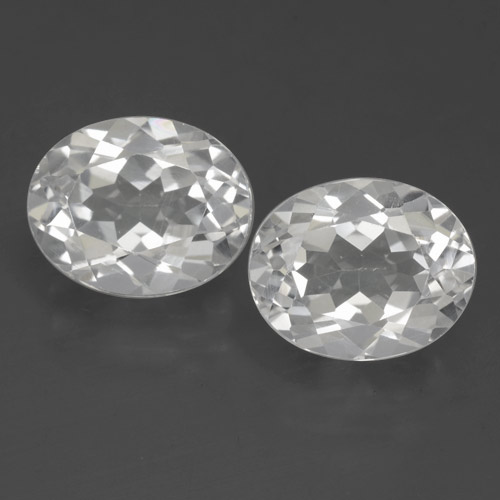 White Topaz Gem - 3.6ct Oval Facet (ID: 462381)