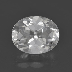 White Topaz Gem - 2.9ct Oval Facet (ID: 462422)