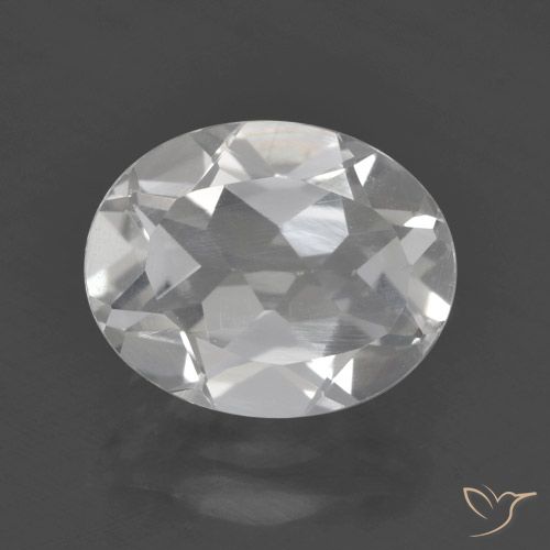 3.01ct Natural White Topaz, Oval, VVS-VS