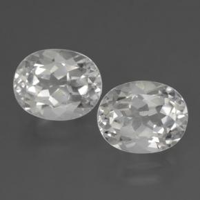 3.3ct Oval Facet White Topaz Gem for sale 3.3ct Oval Facet White Topaz Gem (ID: 462431)