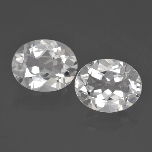 White Topaz Gem - 2.9ct Oval Facet (ID: 462432)