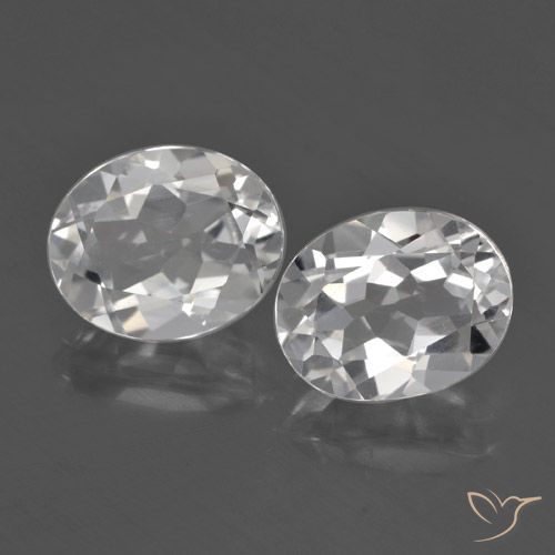 6.08 ct White Topaz, 10 x 7.9 mm Oval Cut From Brazil, Photo A