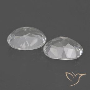 Topaz Gemstones in 10 x 8 mm (calibrated) Size for Sale, Topaz Stones in White Color