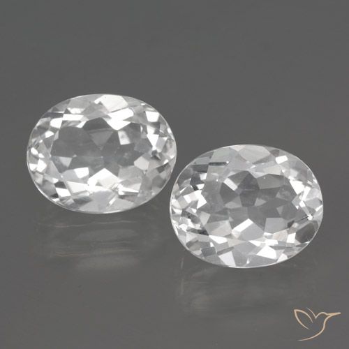 6.37ctw Natural White Topaz, Oval, VVS-VS