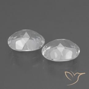 Topaz Gemstones in 10 x 8 mm (calibrated) Size for Sale, Topaz Stones in White Color