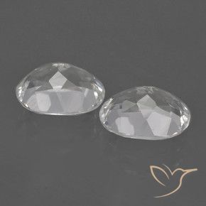 Topaz Gemstones in 10 x 8 mm (calibrated) Size for Sale, Topaz Stones in White Color