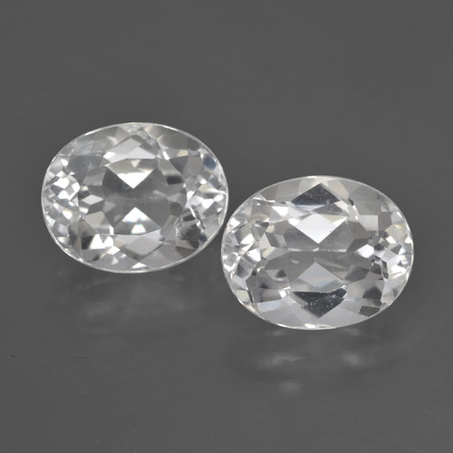 White Topaz Gem - 3.8ct Oval Facet (ID: 462440)