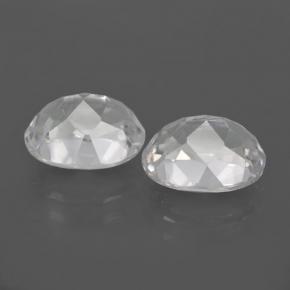Topaz Gemstones in 10 x 8 mm (calibrated) Size for Sale, Topaz Stones in White Color